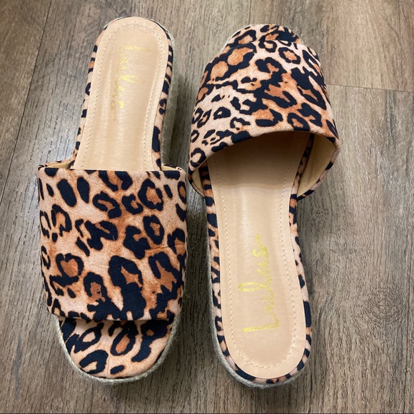 Lulu’s Leopard Print Espadrille Platforms - Picture 6 of 10